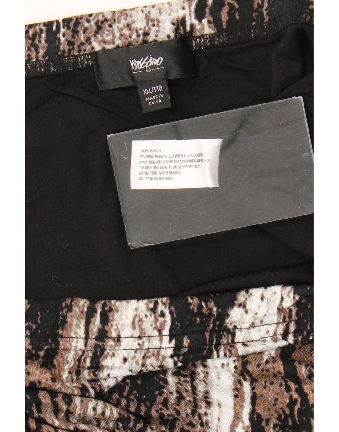 MOSSIMO Γυναικεία ίσια φούστα 2XL W40 Καφέ Colourblock Rayon