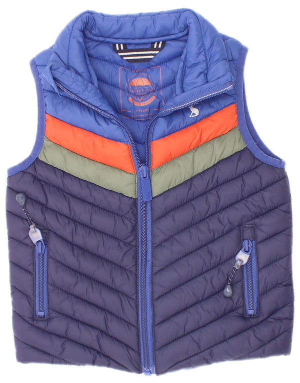 Joules Baby Boys με επένδυση Gilet 18-24 μηνών Navy Blue Colorblock Πολυαμίδιο