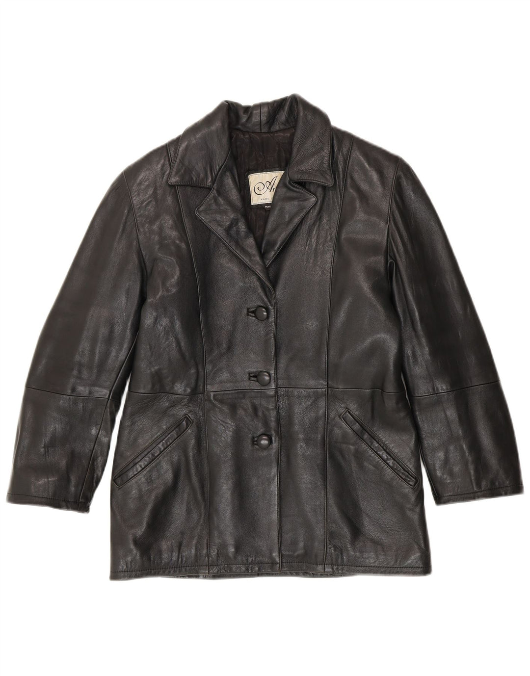 Arianna Γυναικείο Δερμάτινο Μπουφάν IT 42 Medium Black Leather