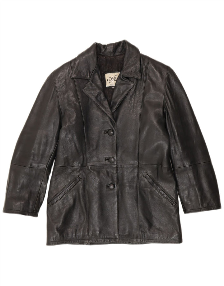 Arianna Γυναικείο Δερμάτινο Μπουφάν IT 42 Medium Black Leather