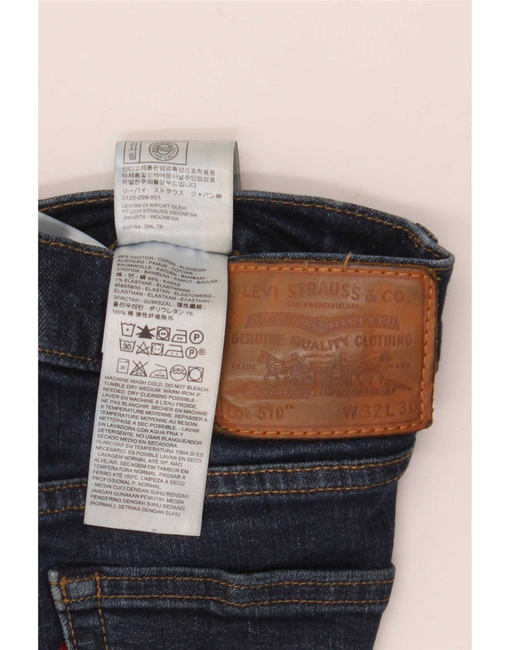 Ανδρικό τζιν σορτς Levi's 510 W32 Βαμβακερό μεσαίο μπλε ναυτικό