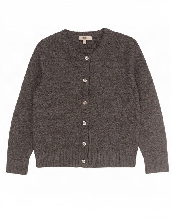 Marks & Spencer Γυναικεία ζακέτα υπερμεγέθη UK 10 Small Grey Acrylic