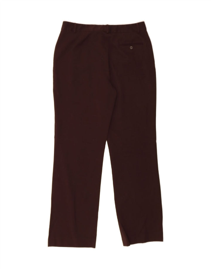 CHAPS Womens Straight Casual Trousers US 8 Medium W30 L30 Brown Polyester Vintage Chaps and Second-Hand Chaps from Messina Hembry 