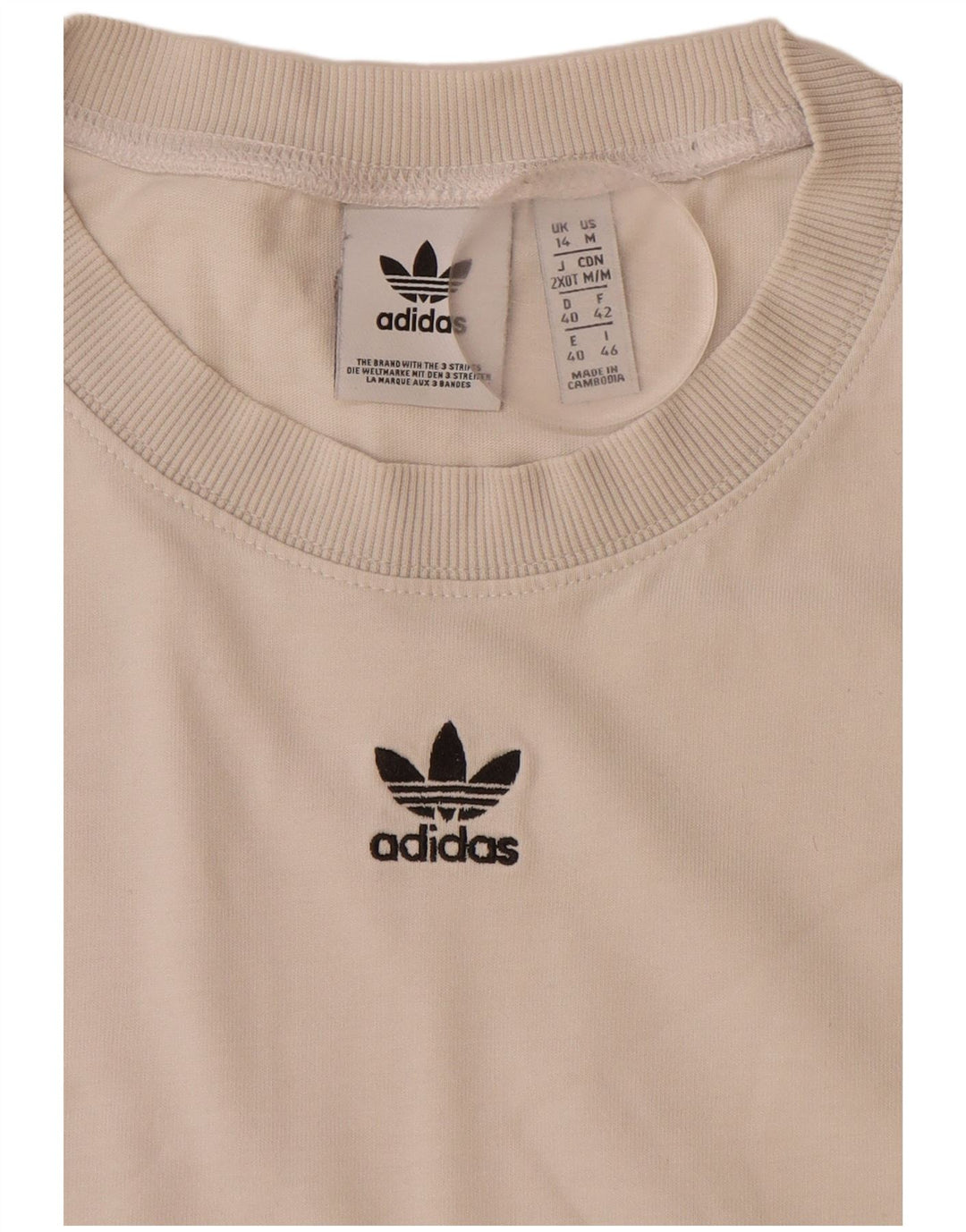 Γυναικείο γραφικό μπλουζάκι ADIDAS Top UK 14 Large White