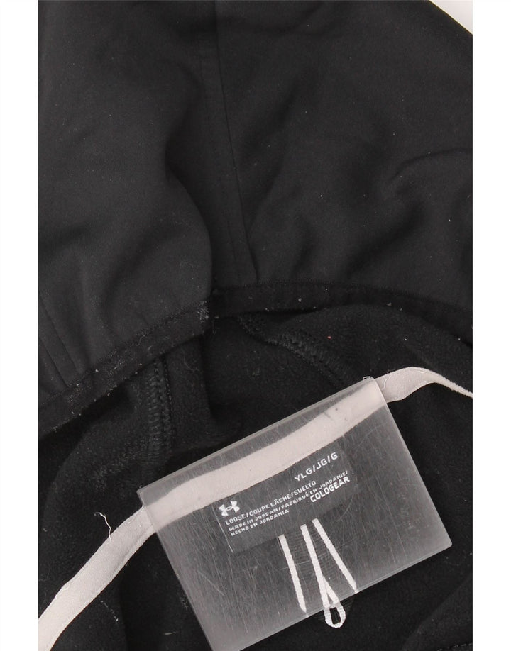 Under Armour Boys Zip Hoodie πουλόβερ 11-12 ετών Μεγάλο Μαύρο Καμουφλάζ