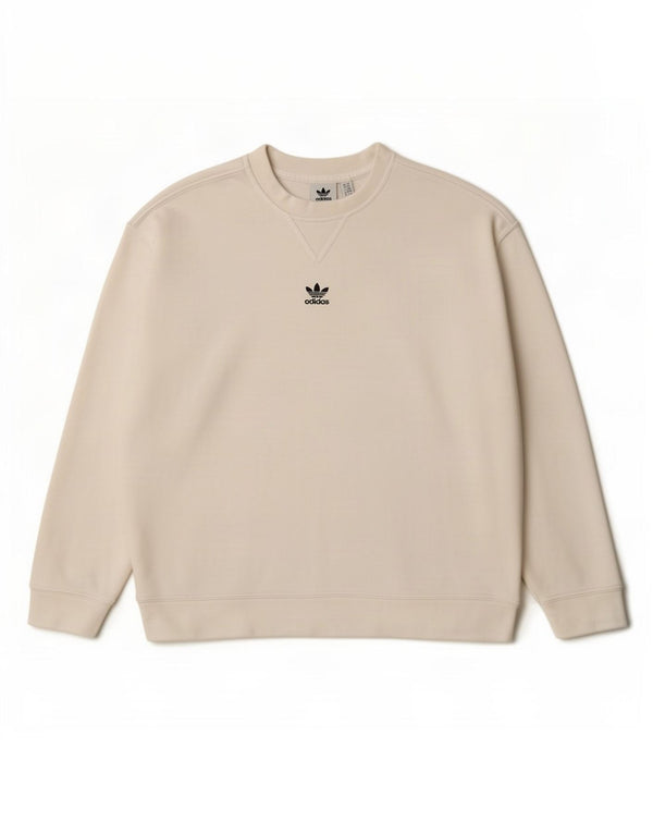 Γυναικείο φούτερ Adidas Oversized Jumper UK 6 XS Λευκό βαμβακερό