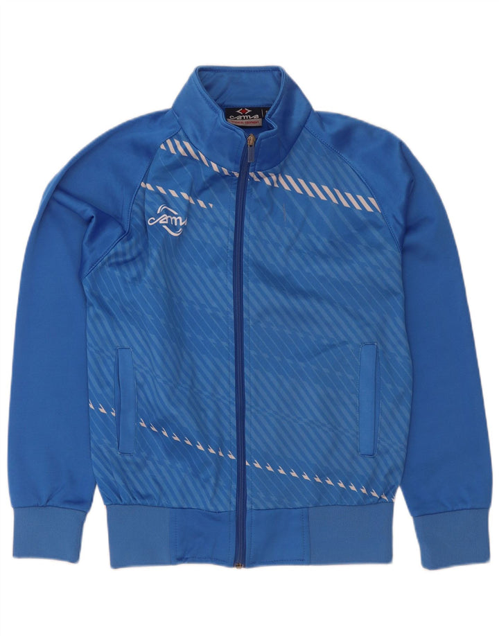 Vintage ανδρική αθλητική φόρμα Top Jacket Μικρό μπλε ριγέ πολυεστέρα