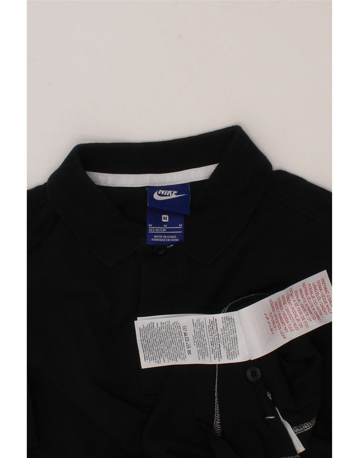 NIKE Boys Polo Shirt 10-11 Years Black Cotton Vintage Nike and Second-Hand Nike from Messina Hembry 