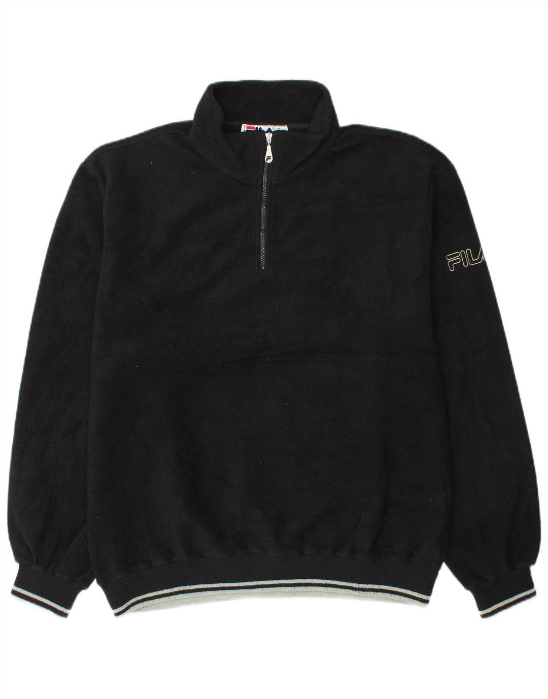 Fila Ανδρικό φερμουάρ Fleece Jumper IT 52/54 μεγάλο μαύρο πολυεστέρα