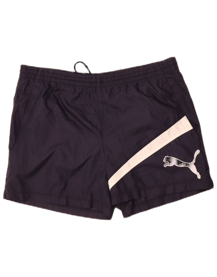 Ανδρικό γραφικό σορτς κολύμβησης Puma μεγάλο μπλε μπλε χρώματος πολυεστέρας
