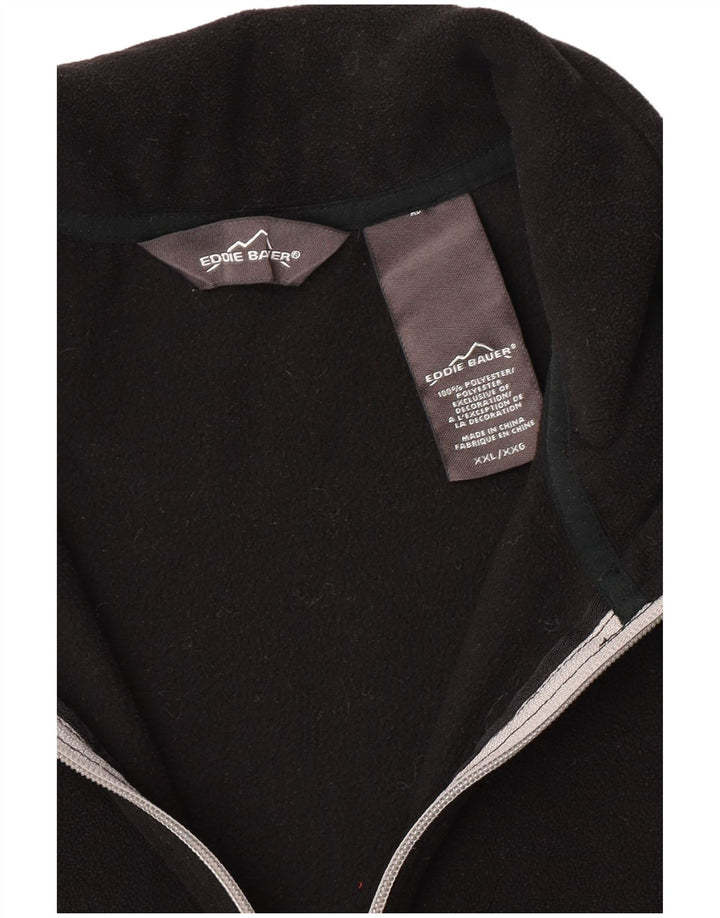 Eddie Bauer Ανδρικό φερμουάρ Fleece Jumper 2XL μαύρο πολυεστέρα