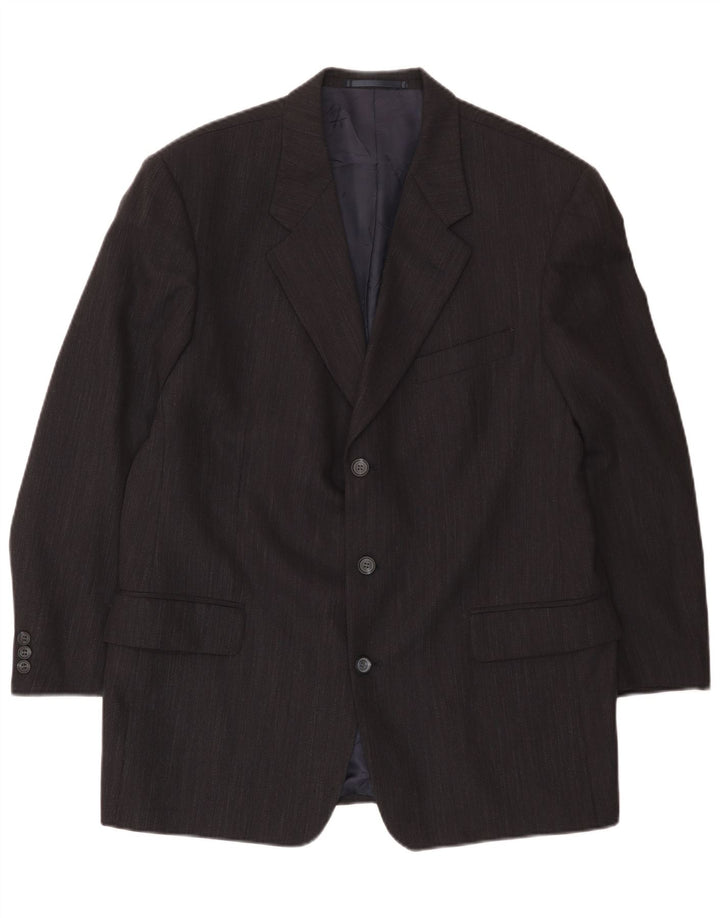 Daniel Hechter Ανδρικό μπλέιζερ με 3 κουμπιά μπουφάν UK 40 Large Navy Blue New Wool