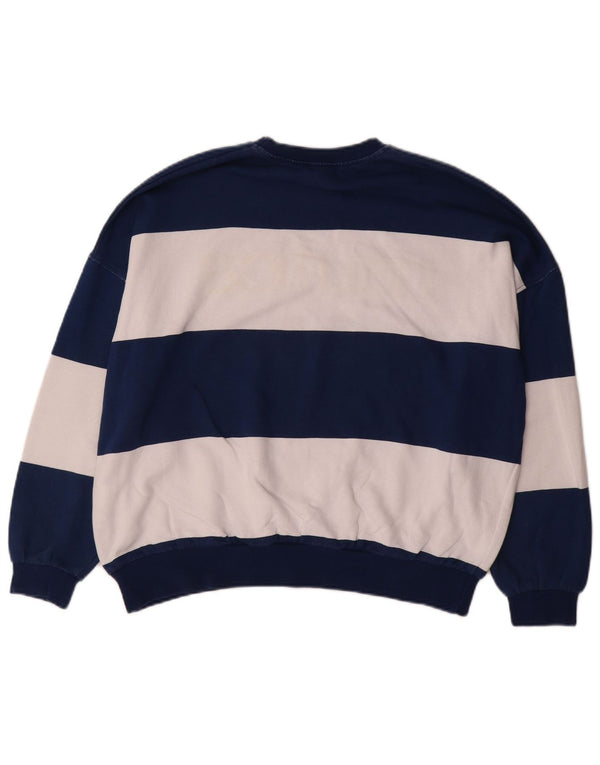 NAUTICA Γυναικεία φούτερ μεγάλου μεγέθους Jumper UK 10 Small Navy Blue ριγέ