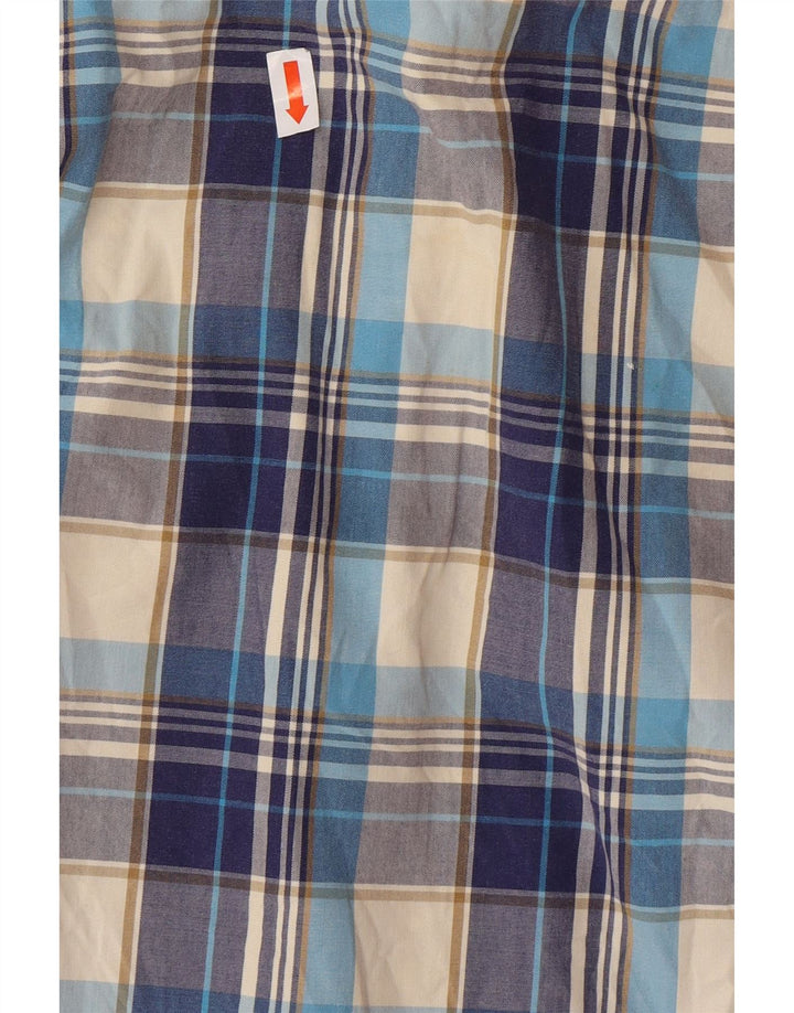 Ανδρικό κοντομάνικο πουκάμισο SUPERDRY XL Μπλε βαμβακερό