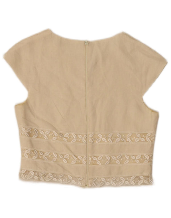 Laura Biagiotti Girls Μπλούζα Top 12-13 Years Beige Floral Lenn