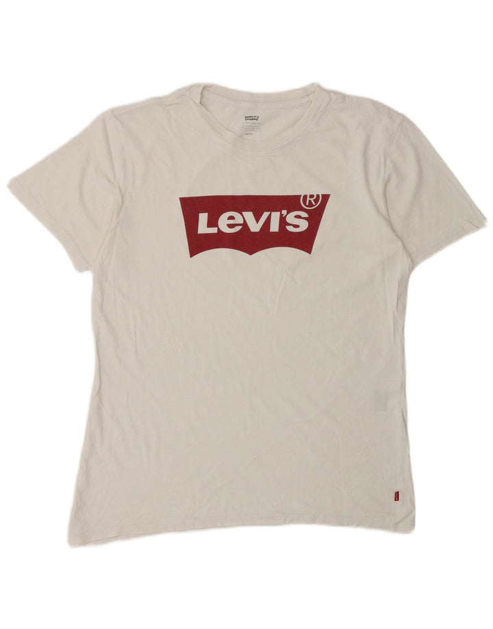 Ανδρικό γραφικό μπλουζάκι LEVI'S Top Medium White