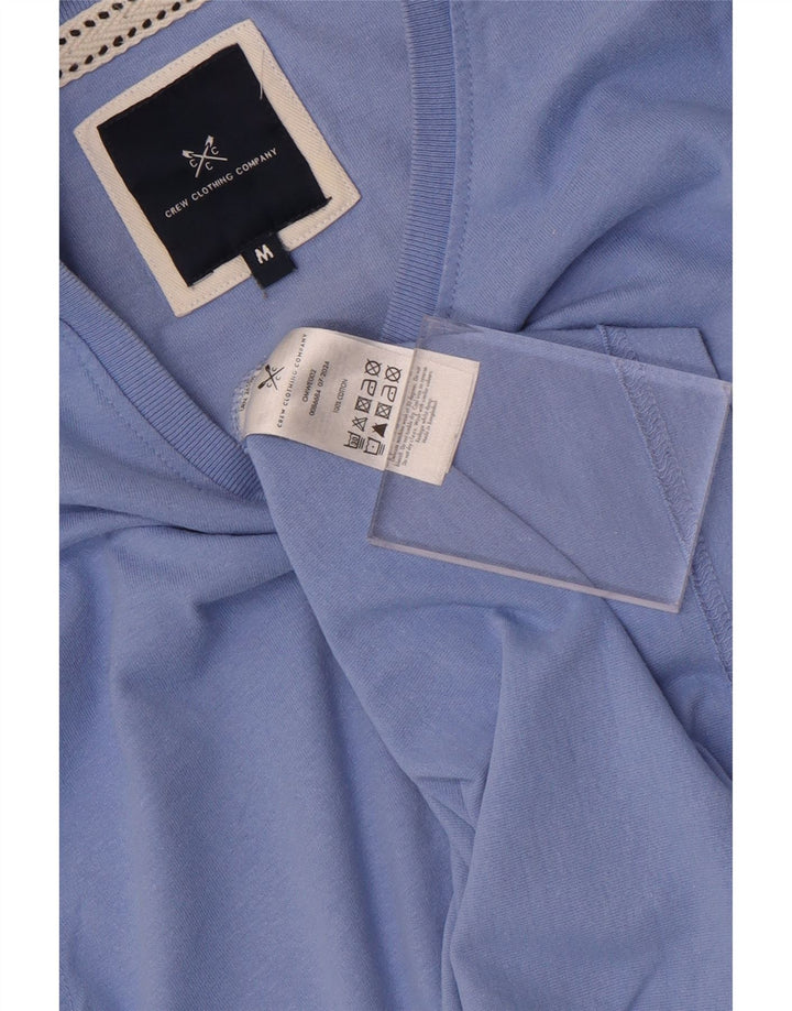 CREW CLOTHING Ανδρικό T-Shirt Top Μεσαίο Μπλε Βαμβακερό