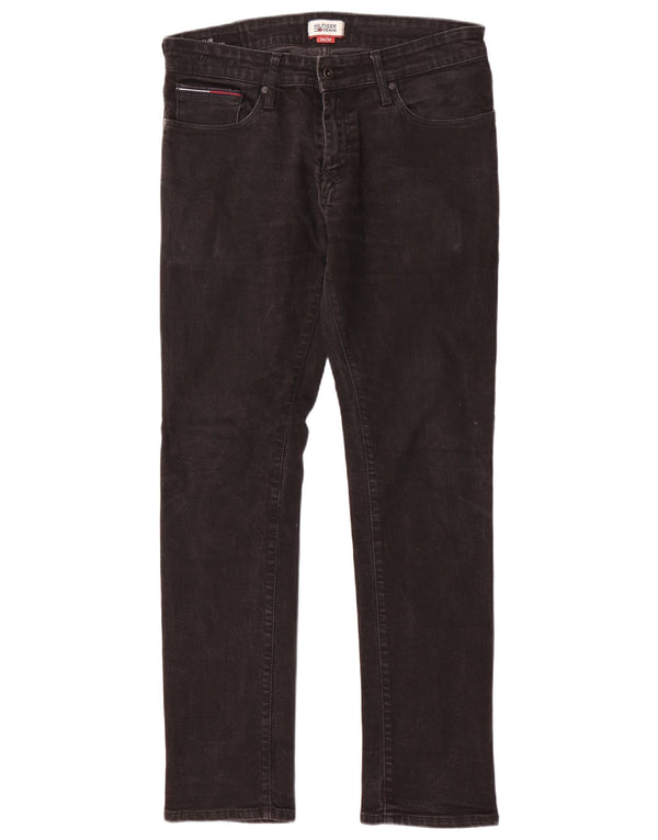 TOMMY HILFIGER Ανδρικό Scanton Slim Jeans W34 L32 Μαύρο βαμβακερό