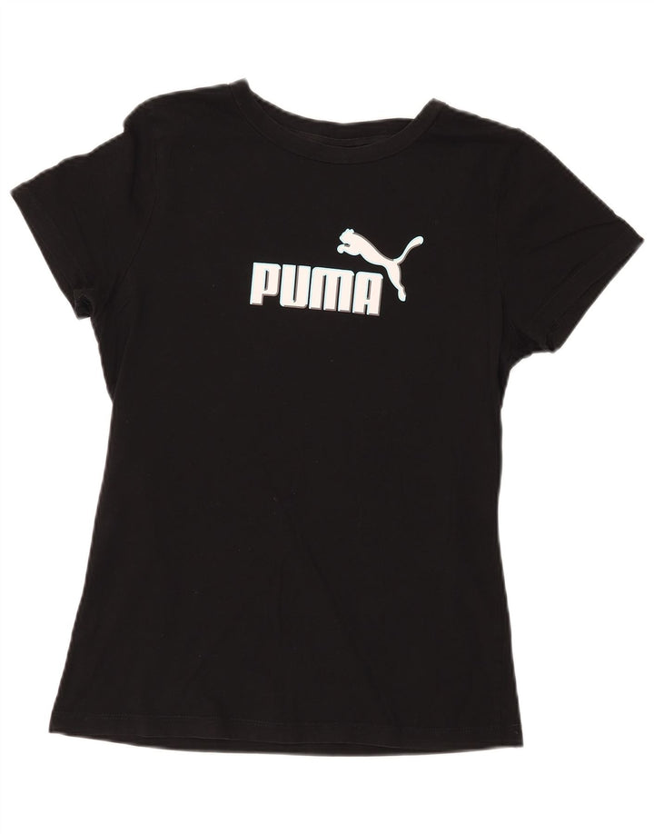 Γυναικείο γραφικό T-Shirt PUMA Top UK 14 Large Black