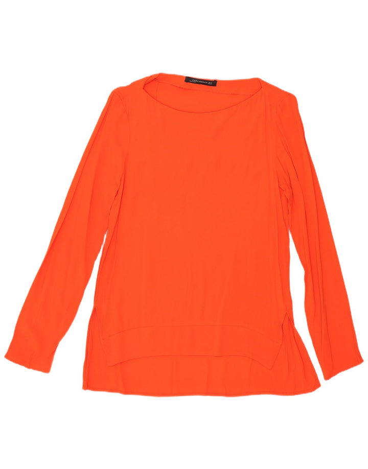 Zara γυναικείο τοπ μακρυμάνικο UK 6 XS Orange
