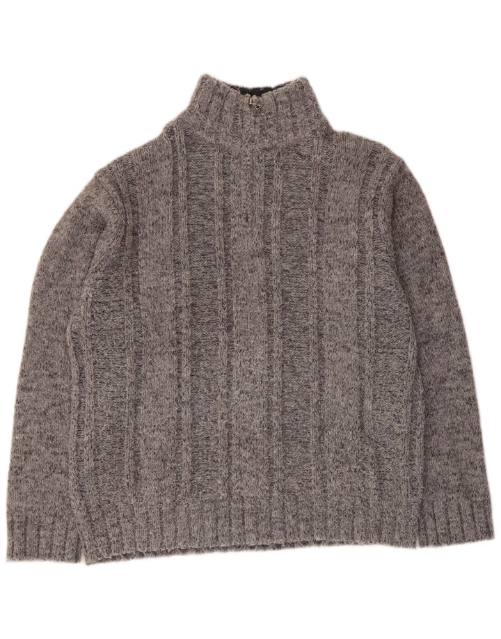 Ανδρικό πουλόβερ με φερμουάρ MARKS & SPENCER UK 41/43 Large Grey