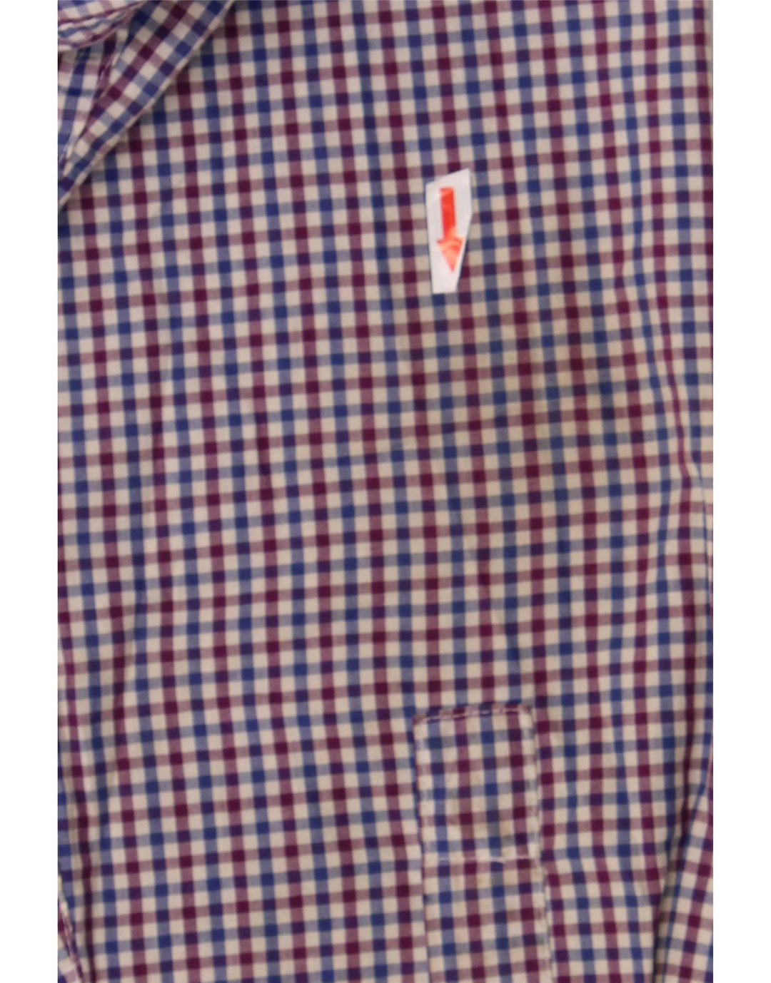 Chaps Ανδρικό πουκάμισο XL Μπλε βαμβακερό Gingham