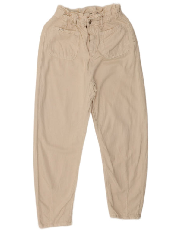 Zara γυναικείο ψηλόμεσο κωνικό παντελόνι EU 36 XS W26 L25 Beige