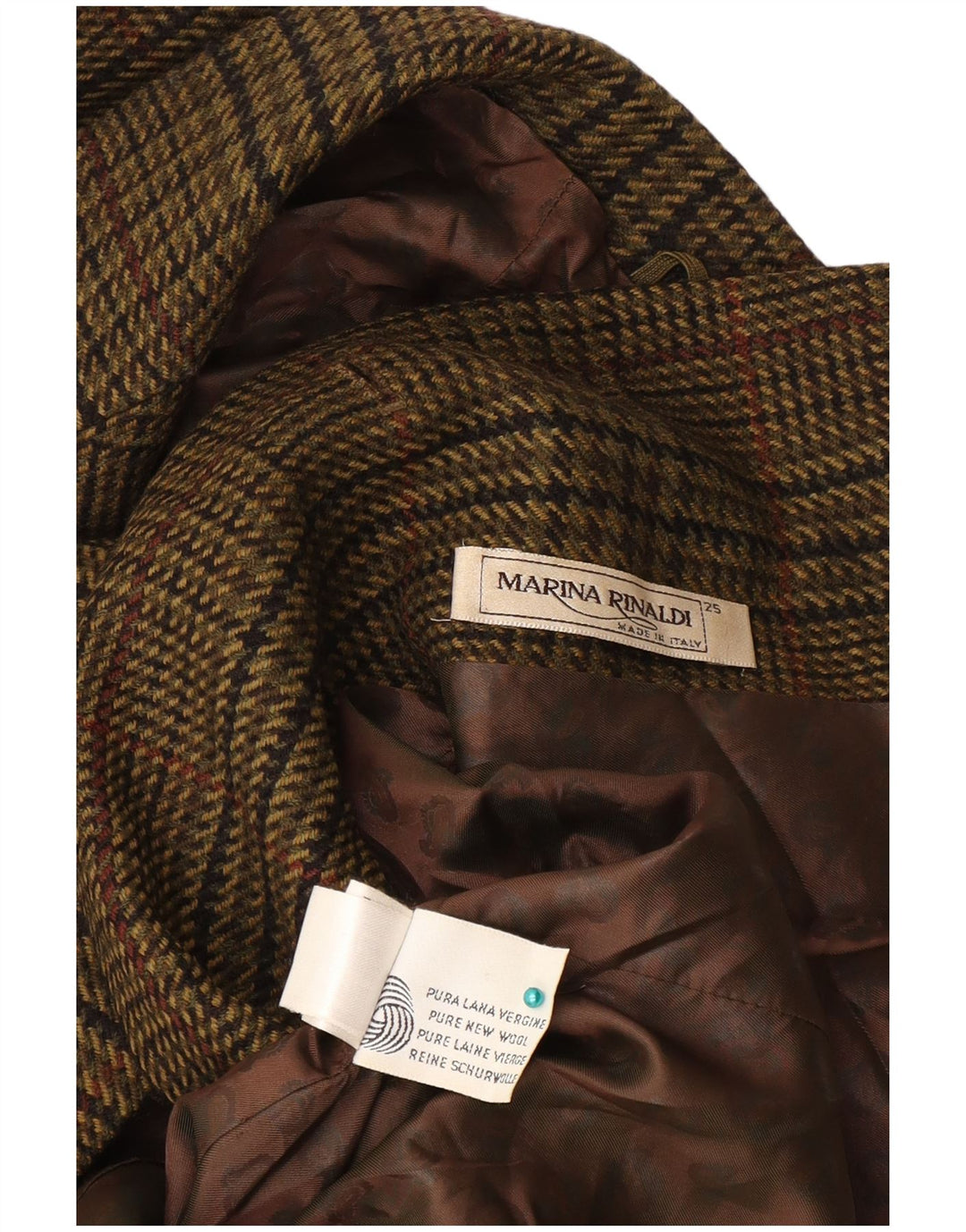 Marina Rinaldi Γυναικείο σακάκι σακάκι 25 Μεγάλο Χακί Houndstooth