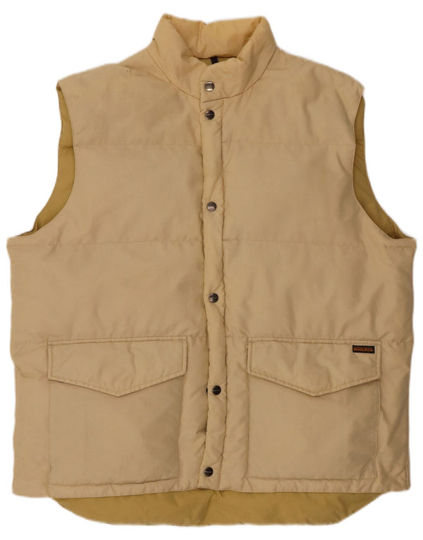 Woolrich Ανδρικό padded Gilet UK 42 XL Beige Nylon