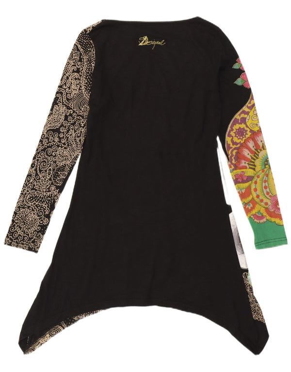Γυναικείο Desigual Graphic Asymmetric Tunic Top 10 Small Black Floral