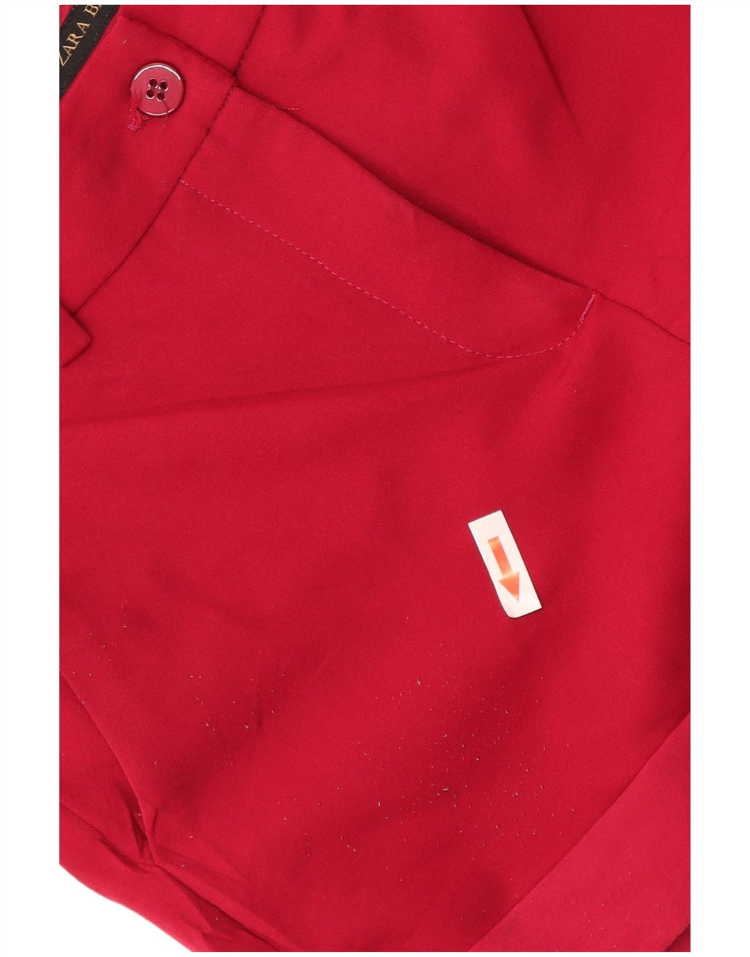 Zara Γυναικείο σορτς Chino Small W26 κόκκινο πολυεστέρα