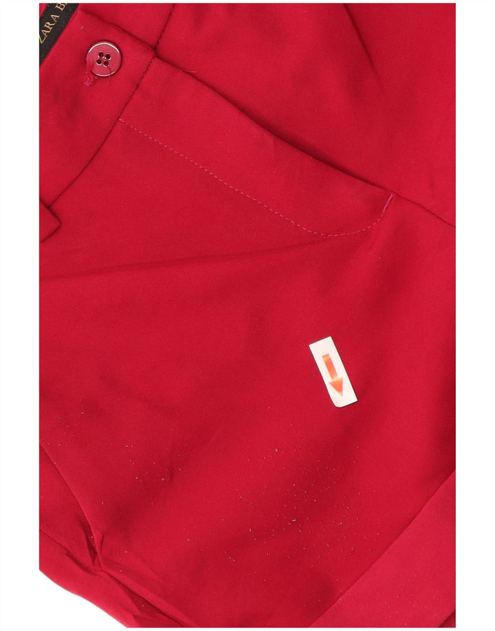 Zara Γυναικείο σορτς Chino Small W26 κόκκινο πολυεστέρα