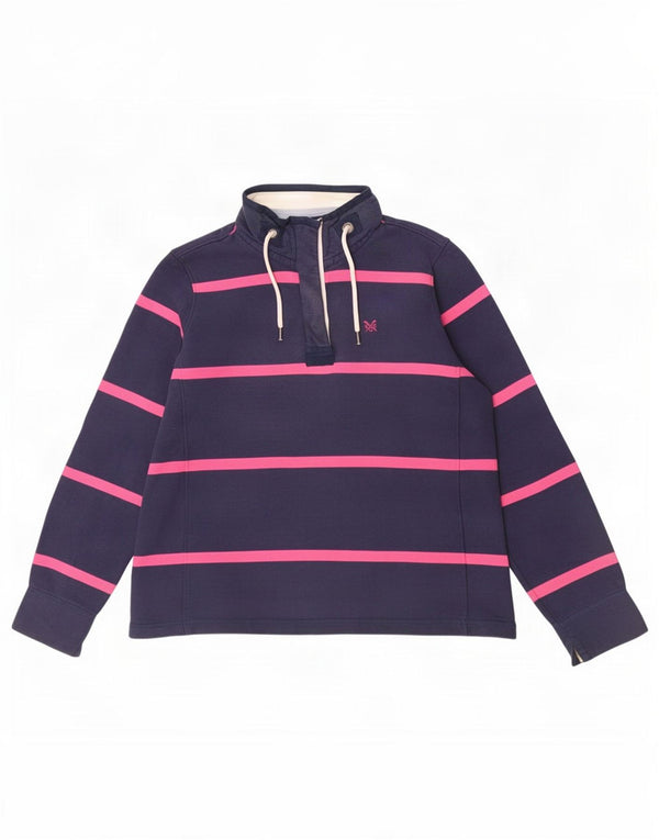 Crew Clothing Γυναικεία φούτερ Jumper UK 12 Medium Navy Blue ριγέ