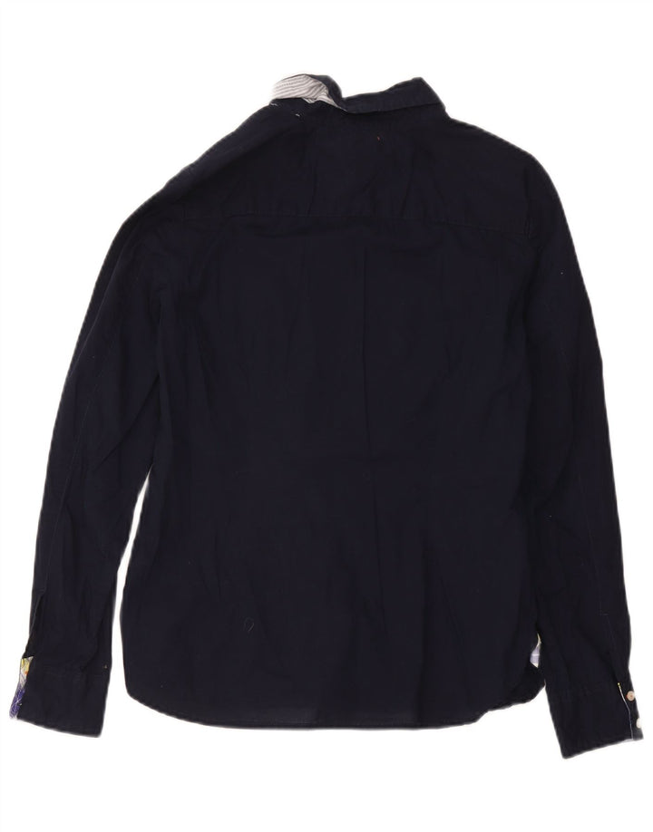 Tommy Hilfiger Γυναικείο Πουκάμισο UK 12 Medium Navy Blue βαμβακερό