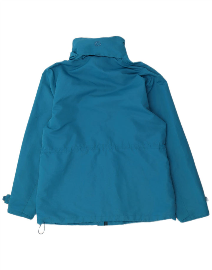 Mountain Essentials Γυναικείο Rain Jacket UK 14 Large Blue Nylon