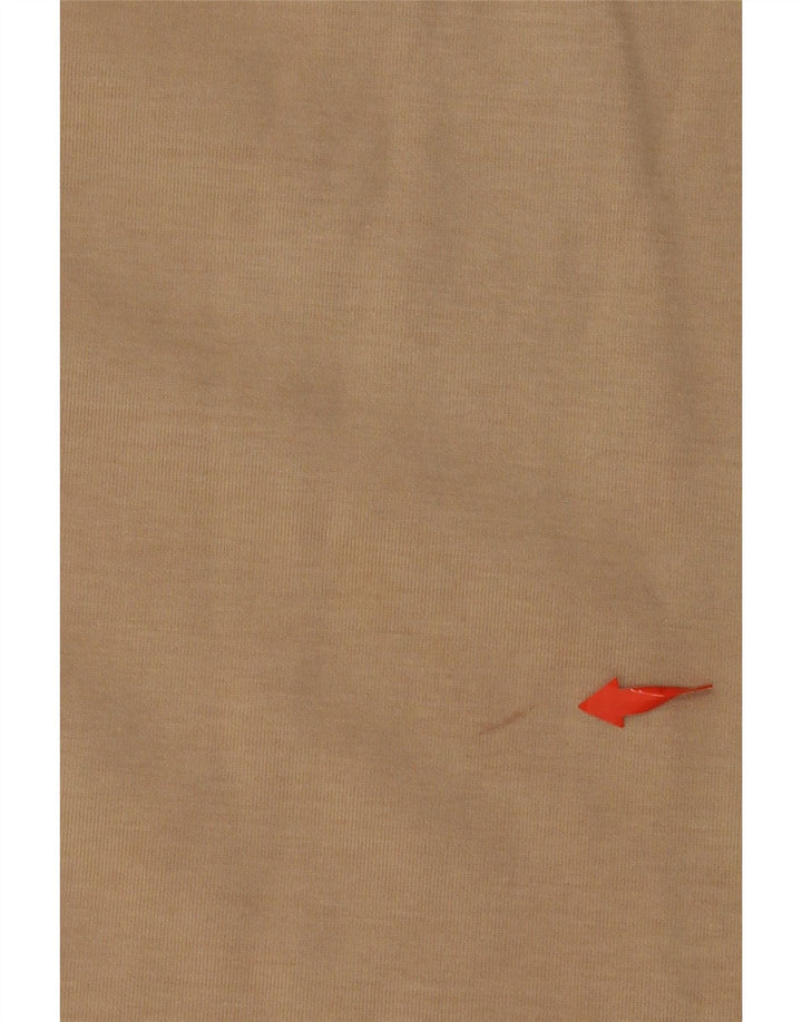 Γυναικείο μακρυμάνικο φούτερ ADIDAS φόρεμα UK 6 XS Μπεζ βαμβακερό