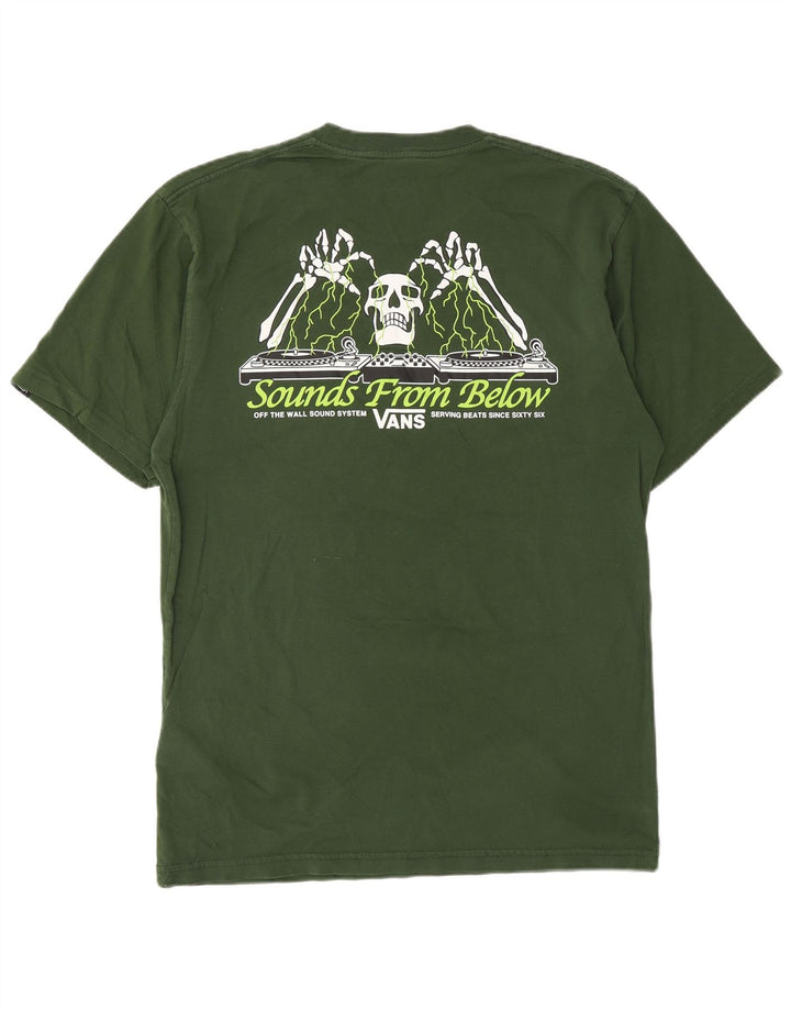 Γραφικό T-Shirt Ανδρικό VANS Classic Fit Top Μεσαίο πράσινο βαμβακερό