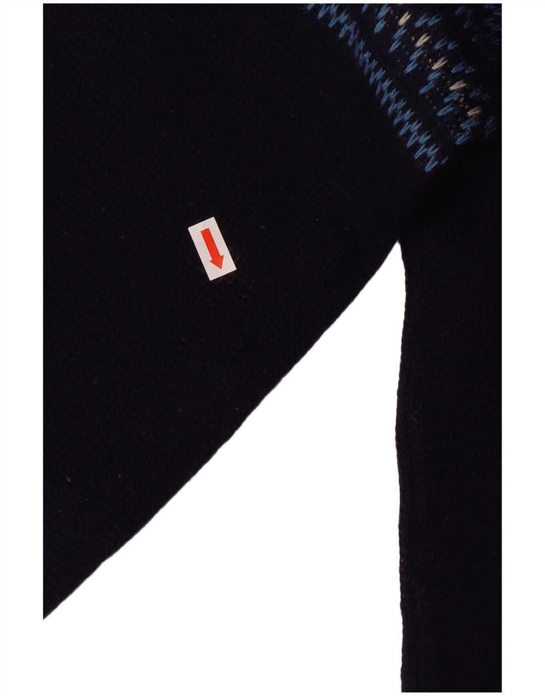 PANCARI Γυναικείο πουλόβερ με λαιμόκαυστο IT 48 XL Navy Blue Fair Isle