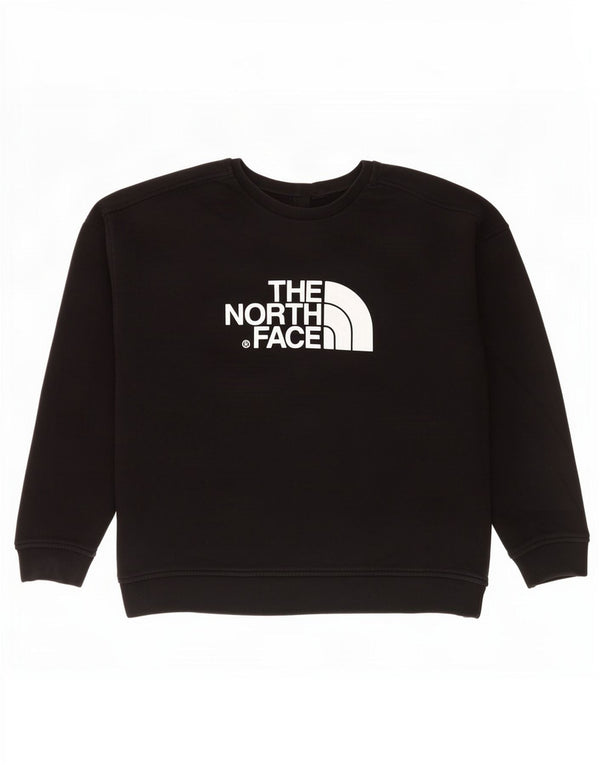 The North Face Womens Graphic Sweatshirt Jumper UK 16 Large Black Cotton