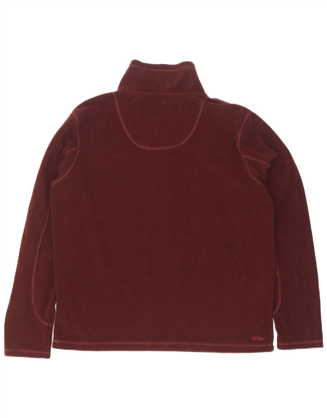 Fat Face Ανδρικό φερμουάρ Fleece Jumper Large Maroon Πολυεστέρας