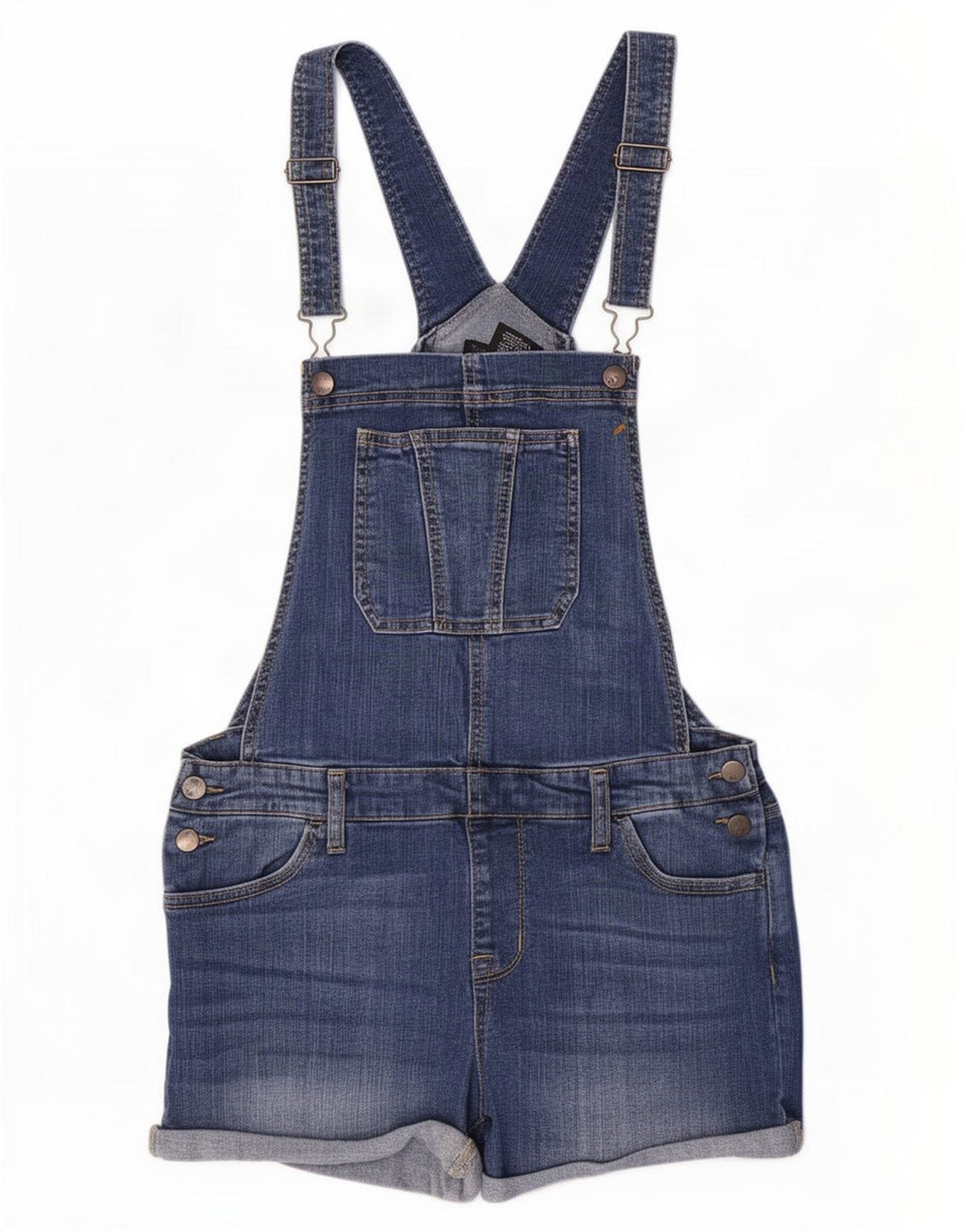Mossimo Γυναικείο Stretch Dungarees Τζιν σορτς Medium W30 Μπλε βαμβακερό