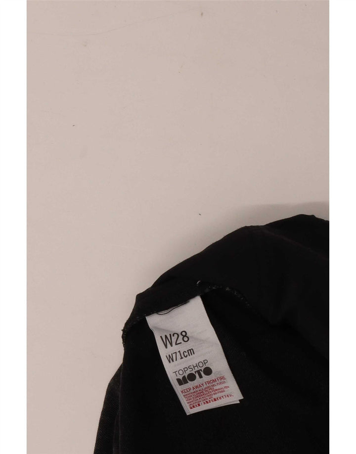 Topshop Γυναικεία Μίνι Τζιν Φούστα W28 Μεσαία Μαύρη Βαμβακερή