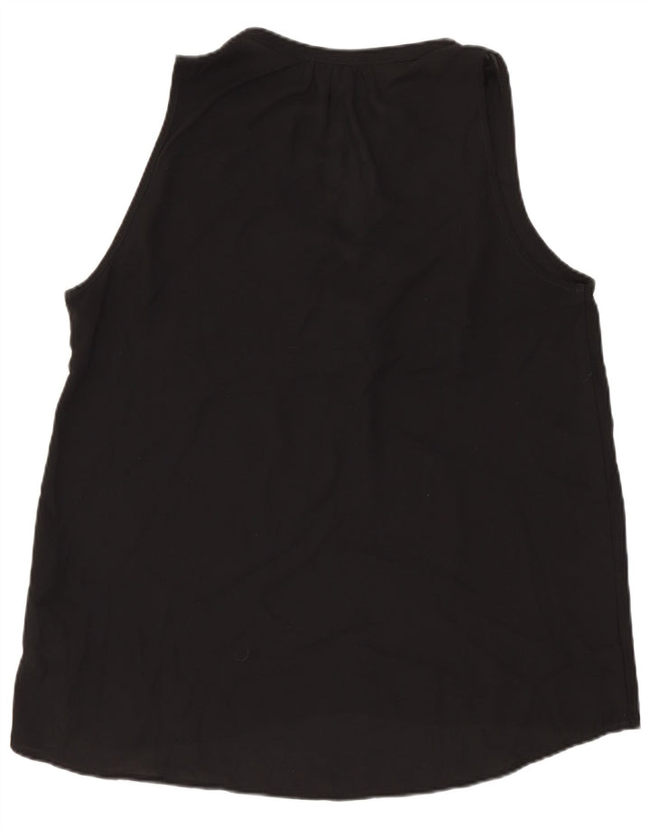 J. Crew Γυναικεία μπλούζα 365 αμάνικη υπερμεγέθη μπλούζα UK 10 Small Black