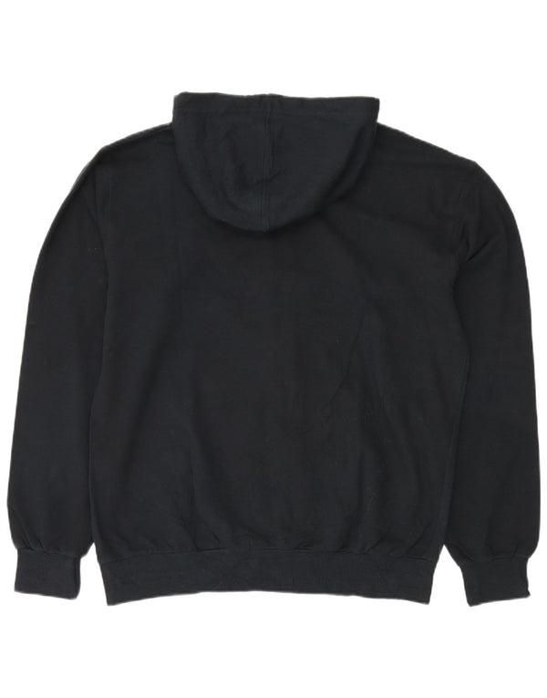 Ανδρικό πουλόβερ ADIDAS με φερμουάρ με κουκούλα UK 42/44 Μεγάλο μπλε βαμβακερό