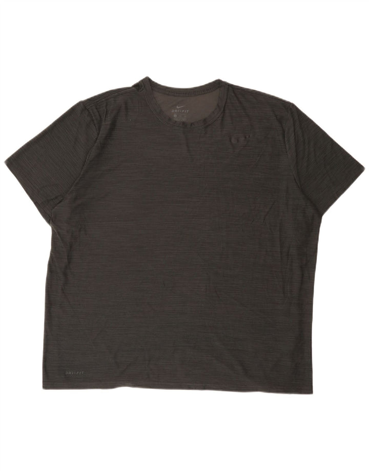 Ανδρικό μπλουζάκι Nike Dri Fit τοπ 2XL από πολυεστέρα με γκρι φλύκταινες