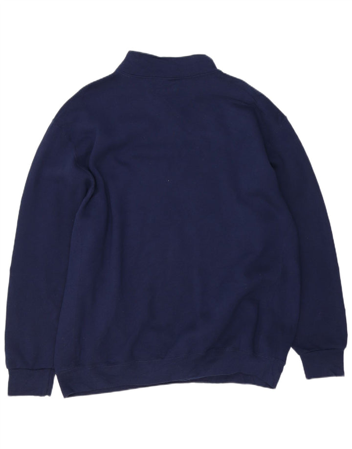 RUSSELL ATHLETIC Ανδρικό φούτερ με φερμουάρ Jumper 2XL Navy Blue Cotton