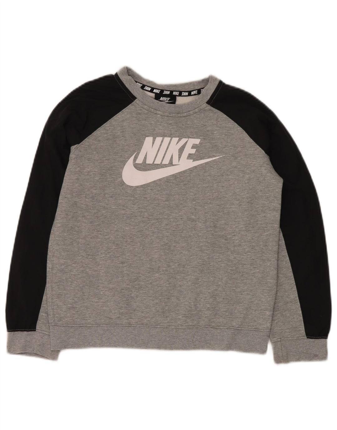 Γραφικό φούτερ NIKE Boys Jumper 10-11 ετών Medium Grey Colourblock