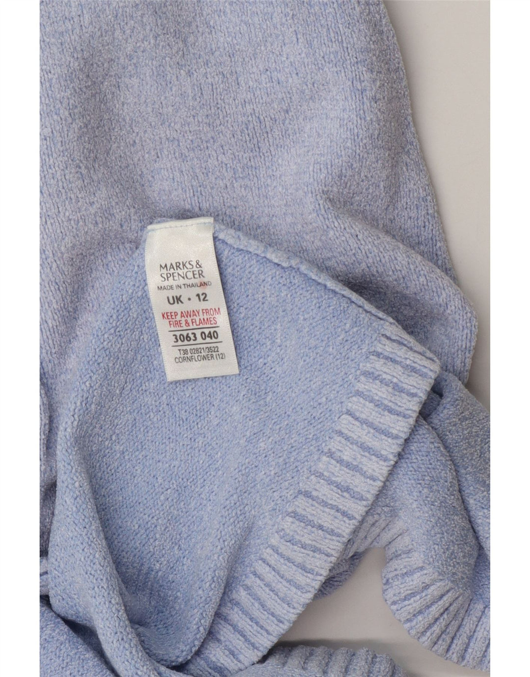 Marks & Spencer Γυναικεία ζακέτα πουλόβερ UK 12 μεσαία μπλε βισκόζη