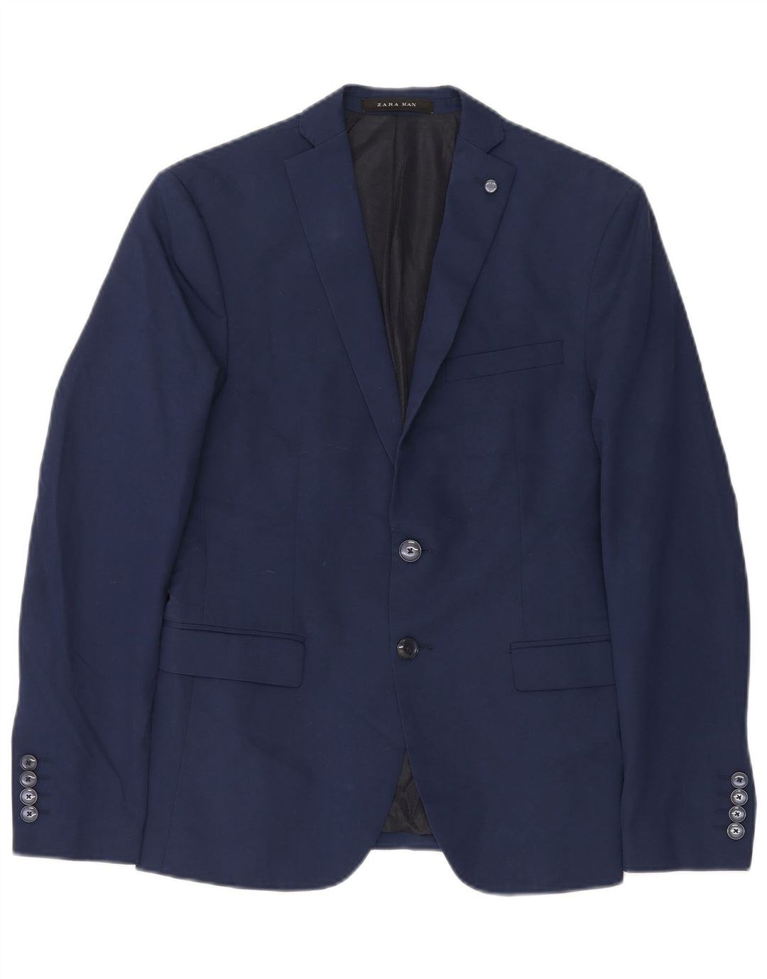 Zara Ανδρικό μπουφάν σακάκι με 2 κουμπιά EU 46 XL Navy Blue Viscose