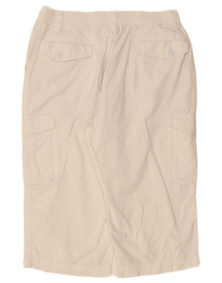 VINTAGE Mens Cargo Bermuda Shorts 2XL W40  Off White